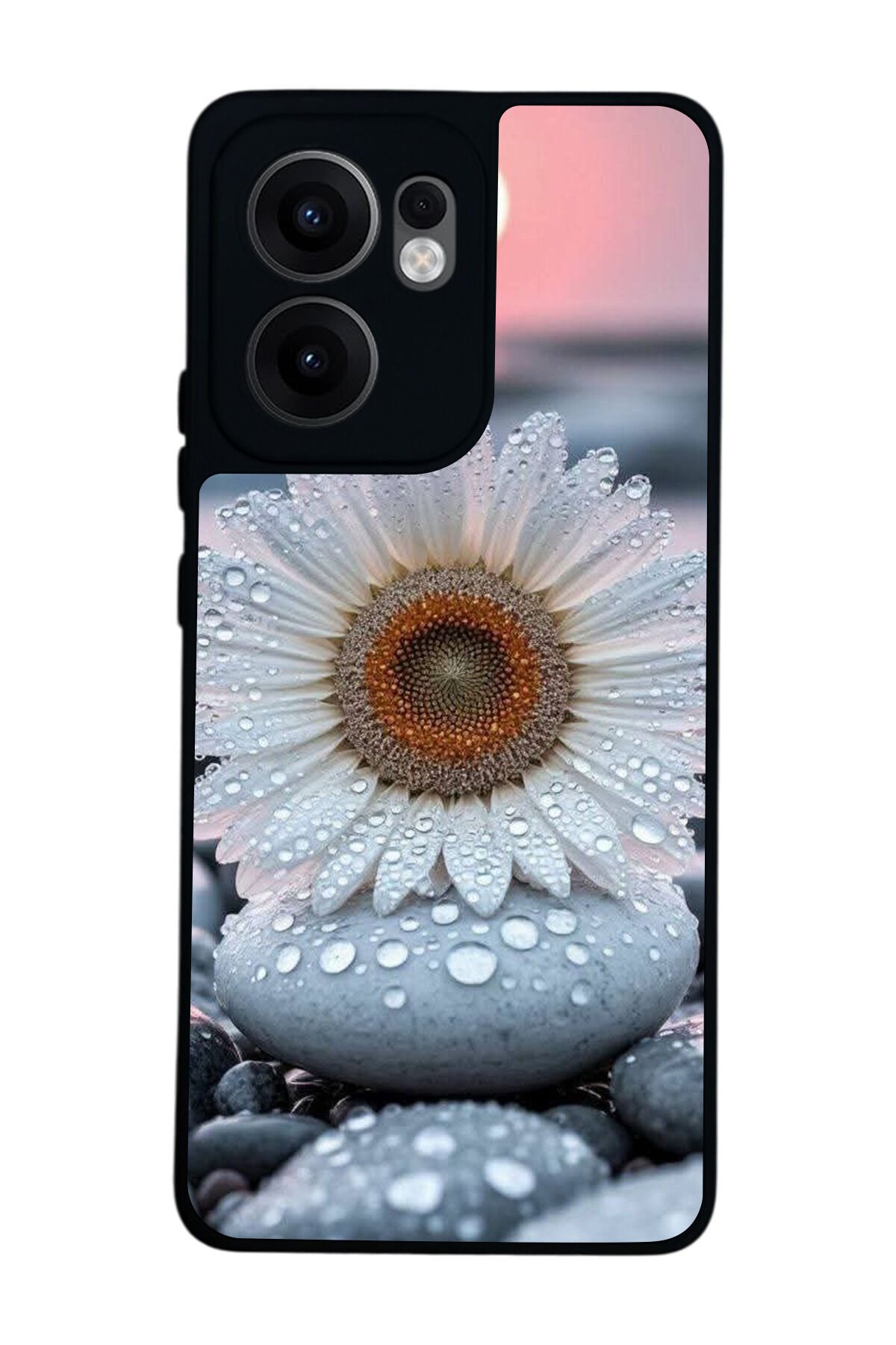 Oppo Reno 13F Uyumlu Cicek Tasarımlı Glossy Premium Kılıf