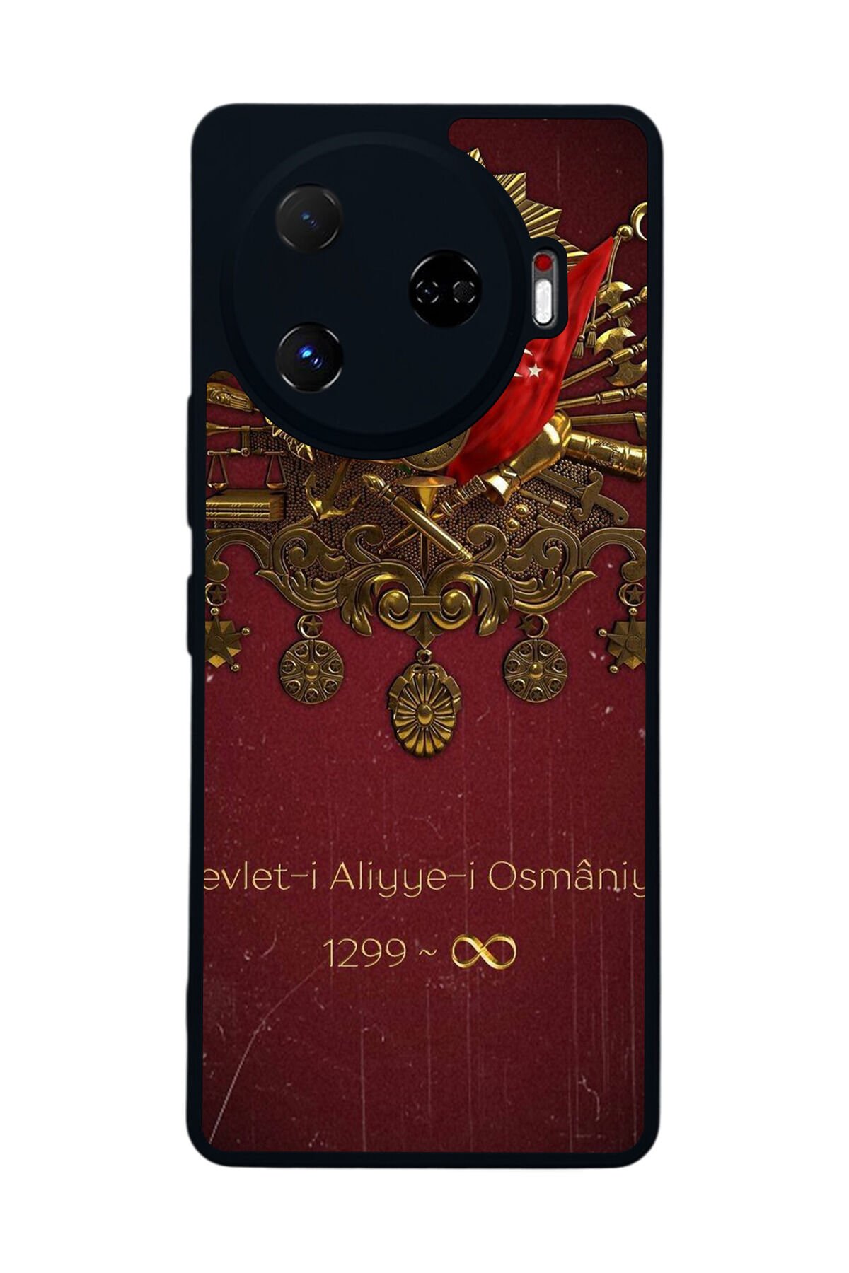 Tecno Camon 30 Pro Uyumlu Osmanli Tugrasi Tasarımlı Glossy Premium Kılıf