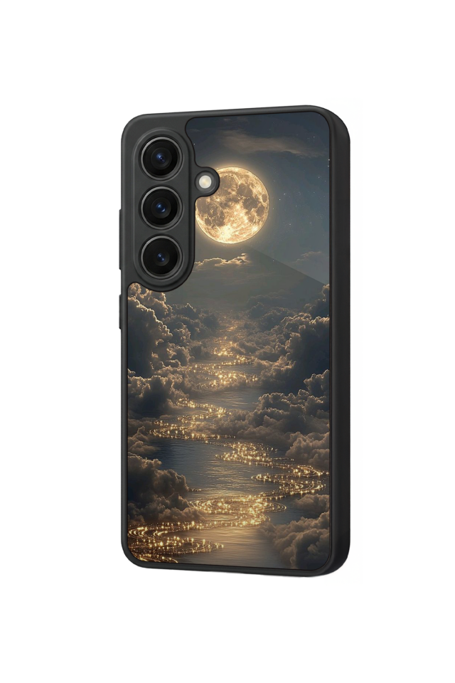 Samsung Galaxy S26 Uyumlu Ay Tasarımlı Glossy Premium Kılıf