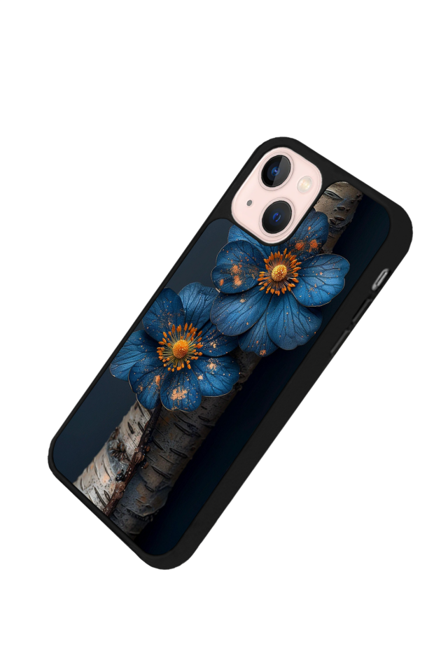 iPhone 15 Plus Uyumlu Cicek Tasarımlı Glossy Premium Kılıf