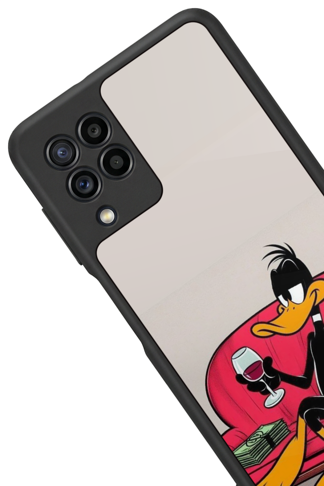 Samsung Galaxy M32 Uyumlu Daffy duck Tasarımlı Glossy Premium Kılıf