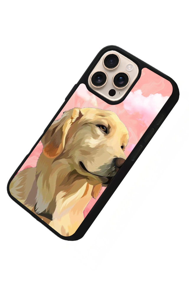 iPhone 16 Pro Max Uyumlu Golden Kopek Tasarımlı Glossy Premium Kılıf