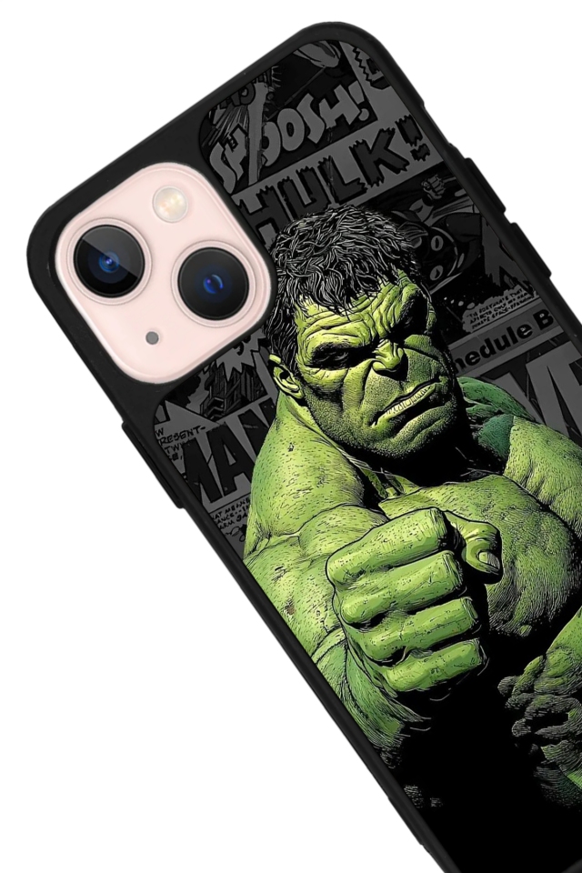 iPhone 14 Plus Uyumlu Hulk Tasarımlı Glossy Premium Kılıf