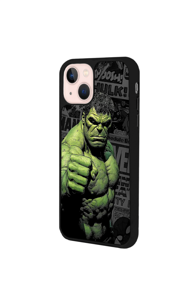 iPhone 14 Plus Uyumlu Hulk Tasarımlı Glossy Premium Kılıf