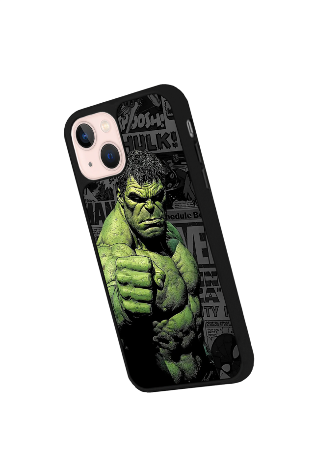 iPhone 14 Plus Uyumlu Hulk Tasarımlı Glossy Premium Kılıf