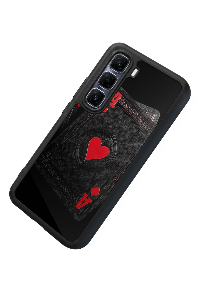 Infinix Hot 60 Pro Plus Uyumlu Kart Tasarımlı Glossy Premium Kılıf