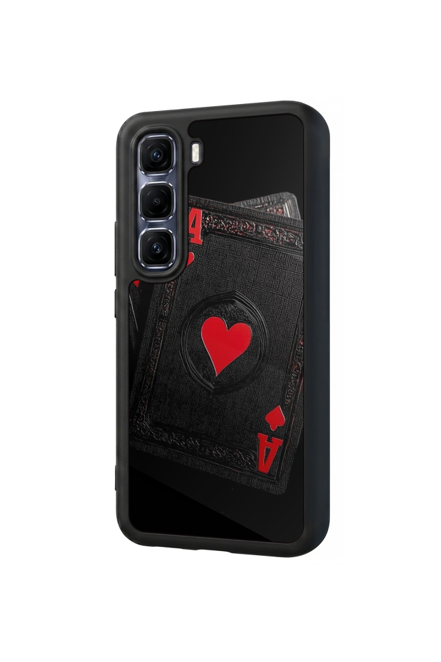 Infinix Hot 60 Pro Plus Uyumlu Kart Tasarımlı Glossy Premium Kılıf