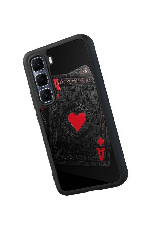 Infinix Hot 60 Pro Plus Uyumlu Kart Tasarımlı Glossy Premium Kılıf