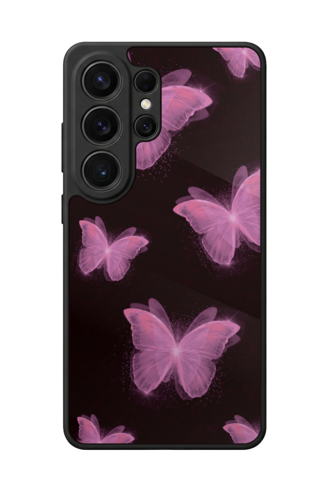 Samsung Galaxy S26 Ultra Uyumlu Kelebek Tasarımlı Glossy Premium Kılıf