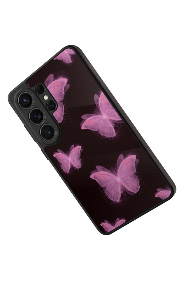 Samsung Galaxy S26 Ultra Uyumlu Kelebek Tasarımlı Glossy Premium Kılıf