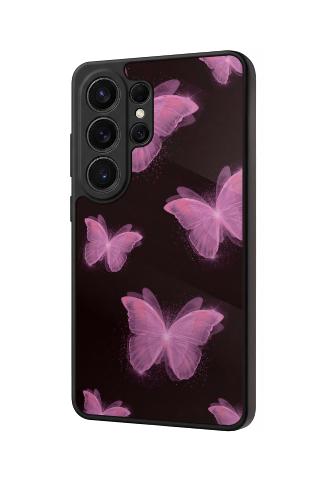 Samsung Galaxy S26 Ultra Uyumlu Kelebek Tasarımlı Glossy Premium Kılıf