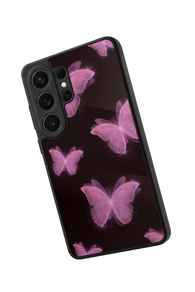 Samsung Galaxy S26 Ultra Uyumlu Kelebek Tasarımlı Glossy Premium Kılıf