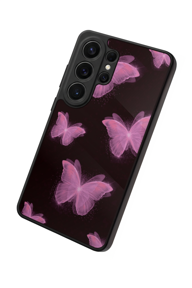 Samsung Galaxy S26 Ultra Uyumlu Kelebek Tasarımlı Glossy Premium Kılıf