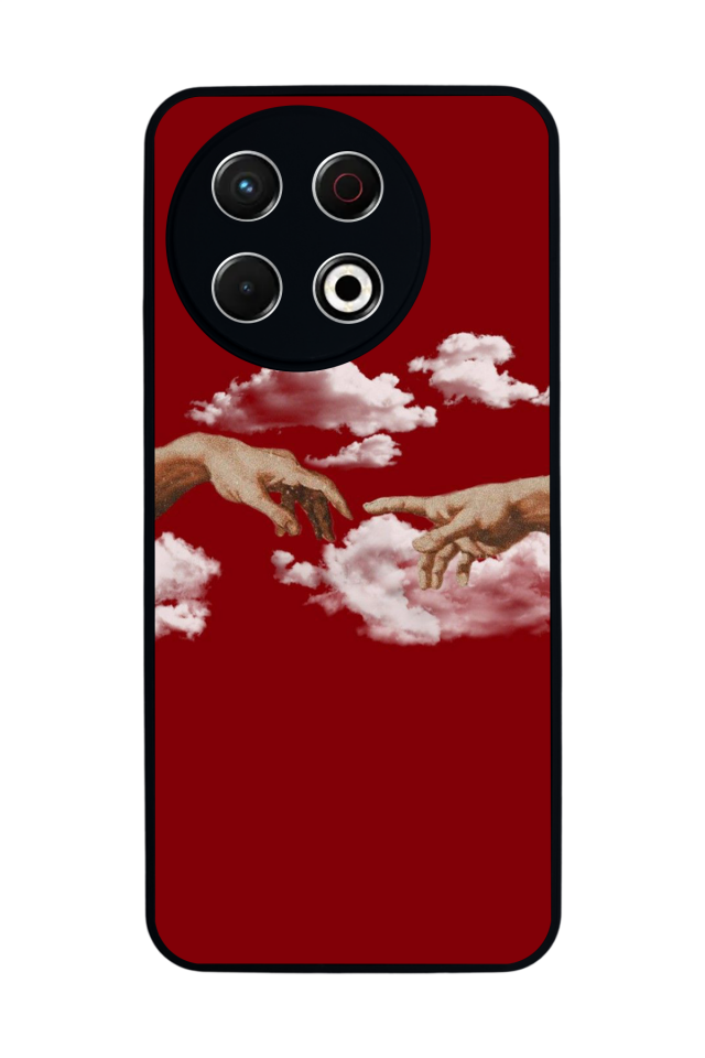 Tecno Spark 30 Pro Uyumlu Kirmizi Tasarımlı Glossy Premium Kılıf