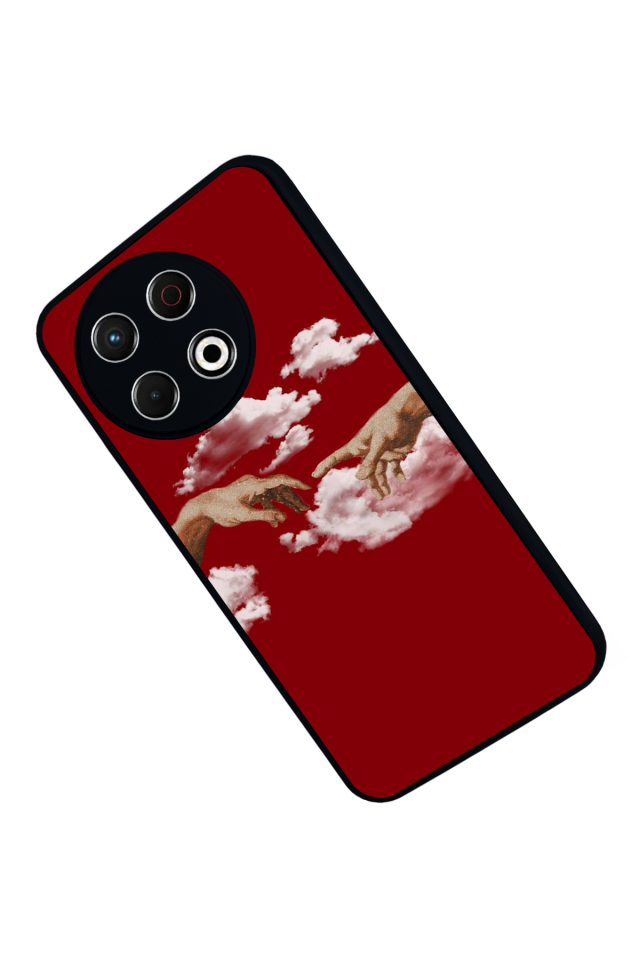 Tecno Spark 30 Pro Uyumlu Kirmizi Tasarımlı Glossy Premium Kılıf