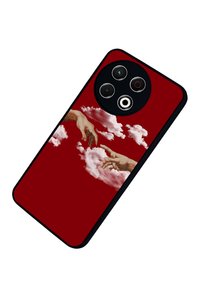 Tecno Spark 30 Pro Uyumlu Kirmizi Tasarımlı Glossy Premium Kılıf