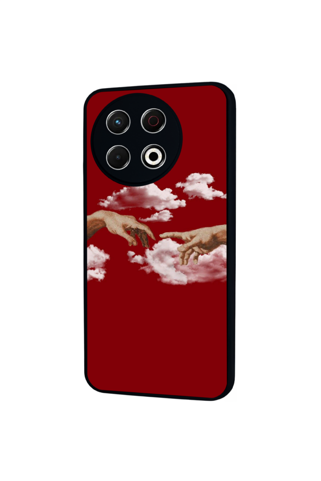 Tecno Spark 30 Pro Uyumlu Kirmizi Tasarımlı Glossy Premium Kılıf