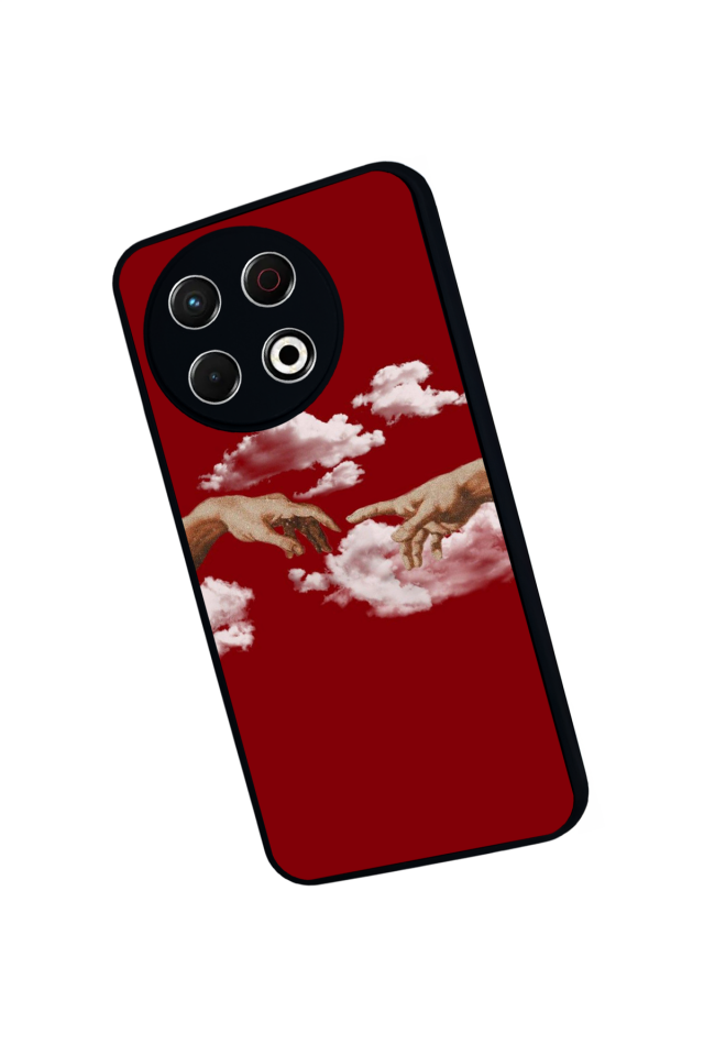 Tecno Spark 30 Pro Uyumlu Kirmizi Tasarımlı Glossy Premium Kılıf