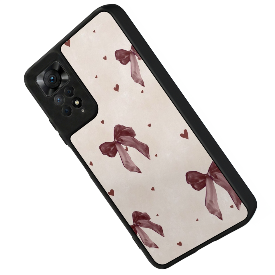 Xiaomi Redmi Note 11 Pro Uyumlu Kurdele Tasarımlı Glossy Premium Kılıf