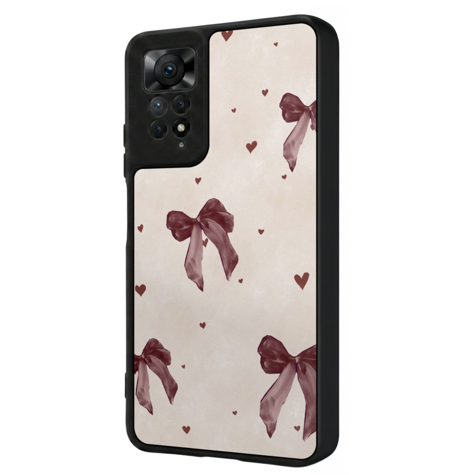 Xiaomi Redmi Note 11 Pro Uyumlu Kurdele Tasarımlı Glossy Premium Kılıf