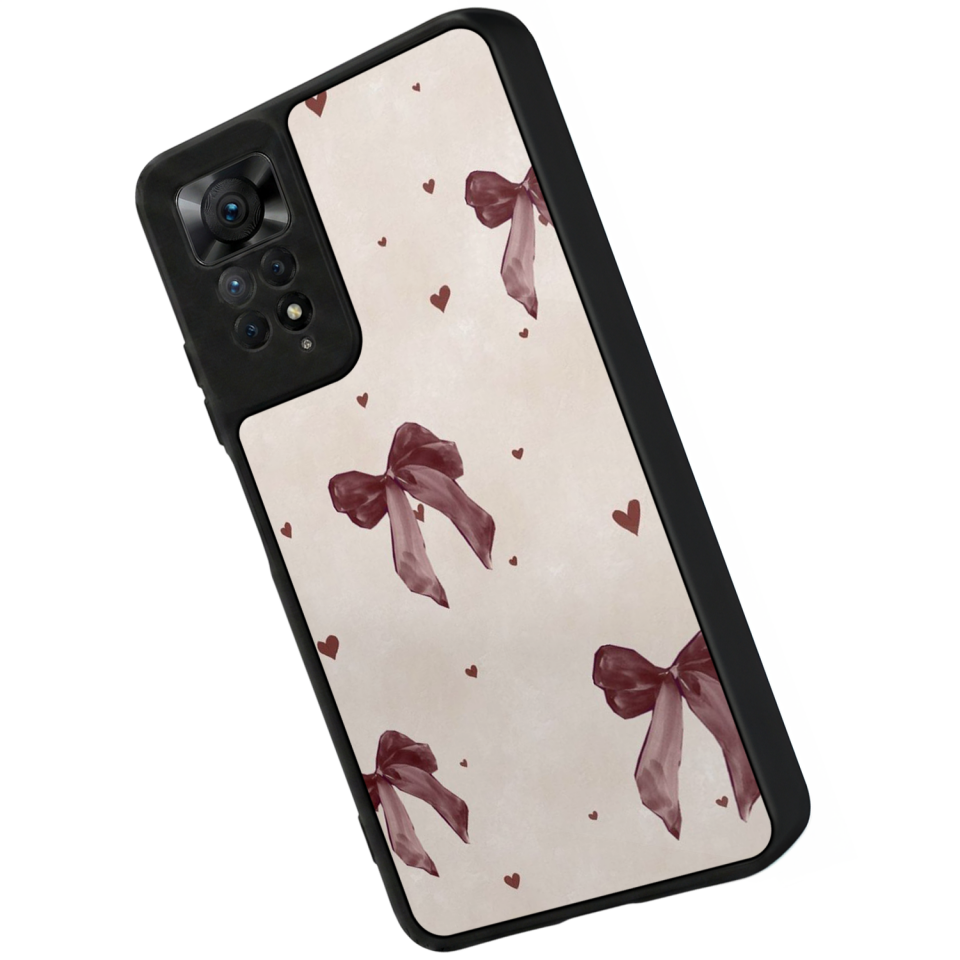 Xiaomi Redmi Note 11 Pro Uyumlu Kurdele Tasarımlı Glossy Premium Kılıf