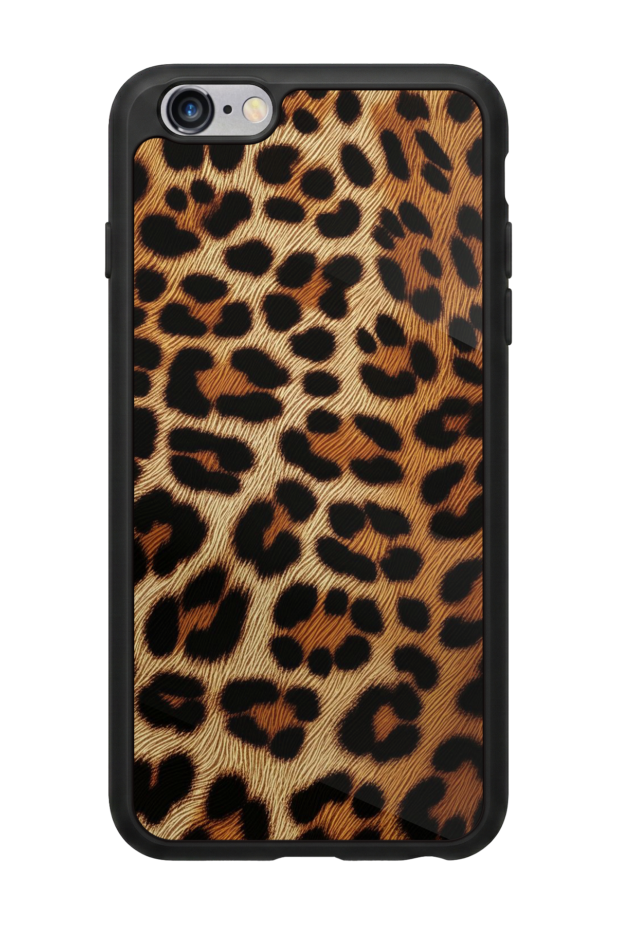 iPhone 6 Plus Uyumlu Leopar Tasarımlı Glossy Premium Kılıf