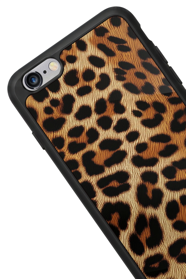 iPhone 6 Plus Uyumlu Leopar Tasarımlı Glossy Premium Kılıf