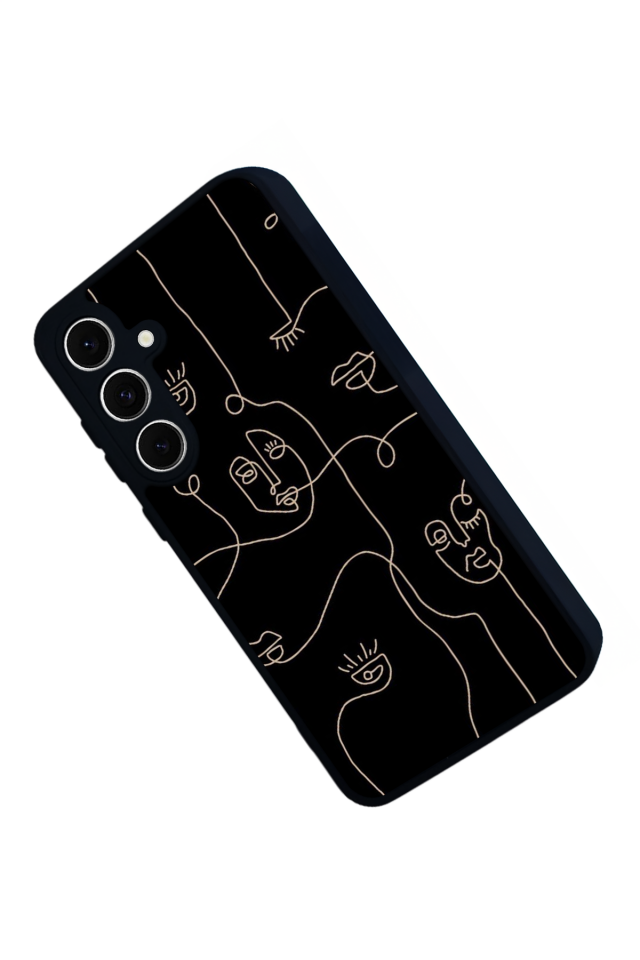 Samsung Galaxy A16 Uyumlu Line Art Tasarımlı Glossy Premium Kılıf