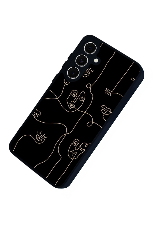 Samsung Galaxy A16 Uyumlu Line Art Tasarımlı Glossy Premium Kılıf