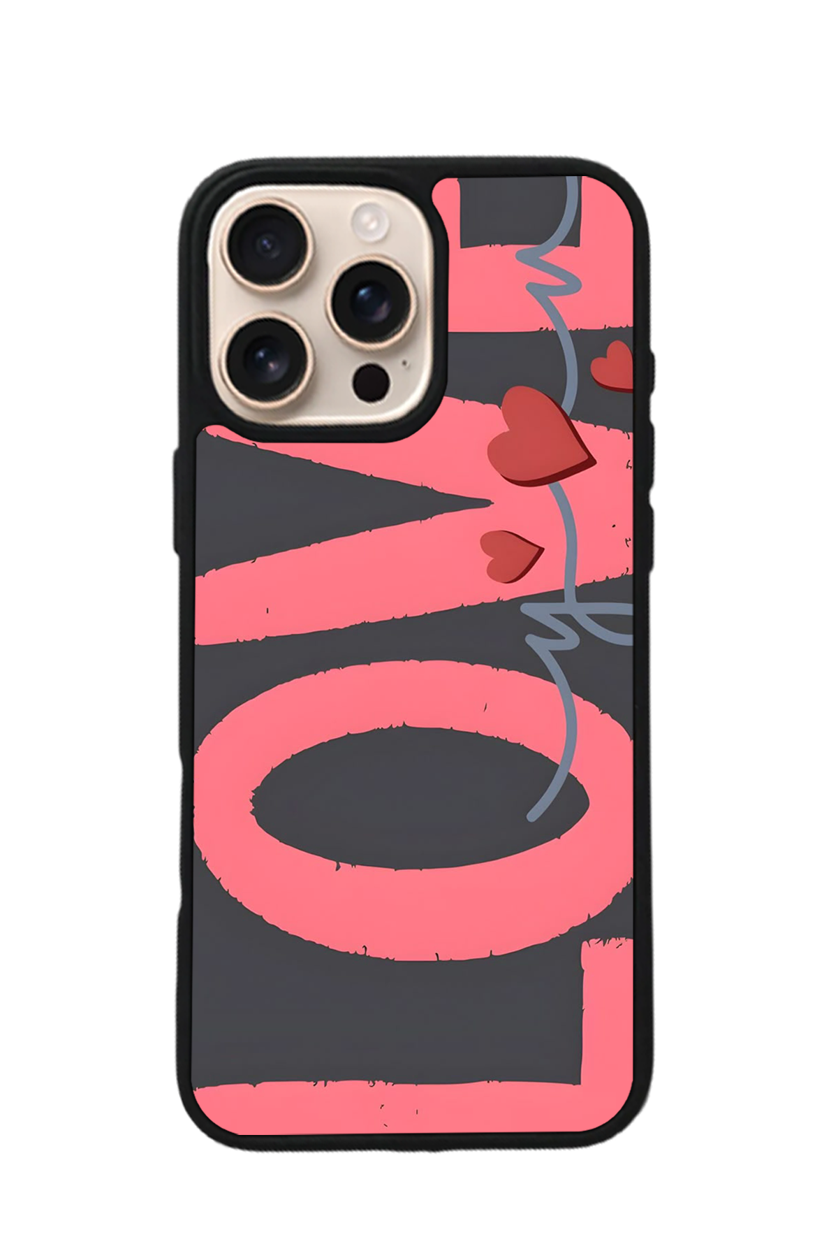 iPhone 15 Pro Uyumlu Love Tasarımlı Glossy Premium Kılıf