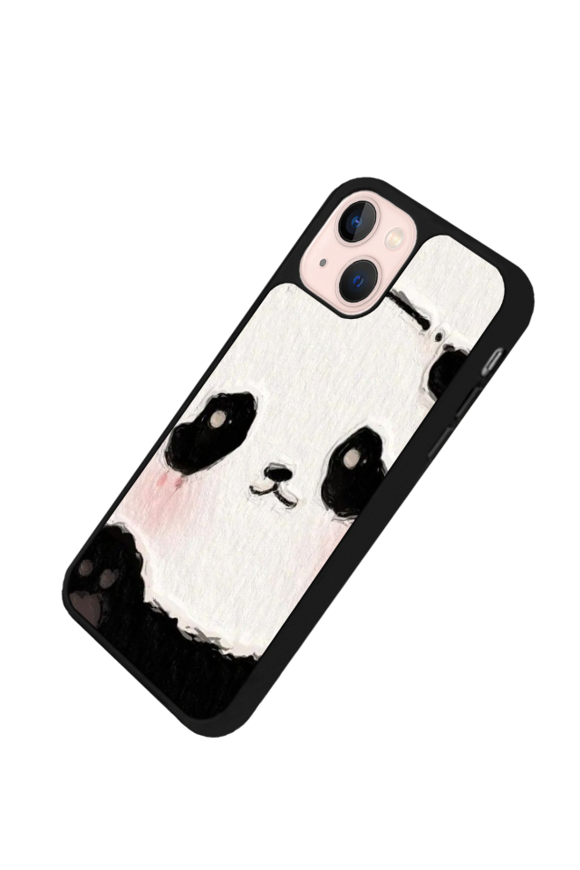 iPhone 15 Uyumlu Panda Tasarımlı Glossy Premium Kılıf