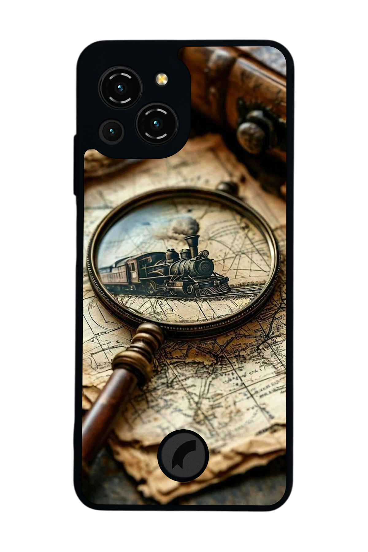 Reeder S23 Pro Max Uyumlu Pusula Tasarımlı Glossy Premium Kılıf