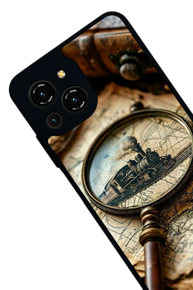 Reeder S23 Pro Max Uyumlu Pusula Tasarımlı Glossy Premium Kılıf