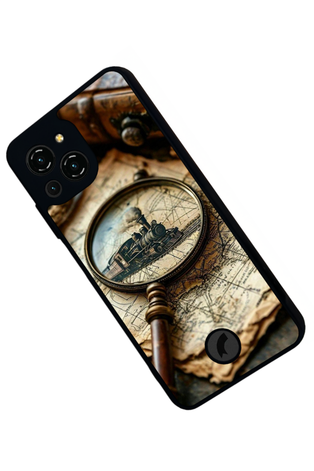 Reeder S23 Pro Max Uyumlu Pusula Tasarımlı Glossy Premium Kılıf