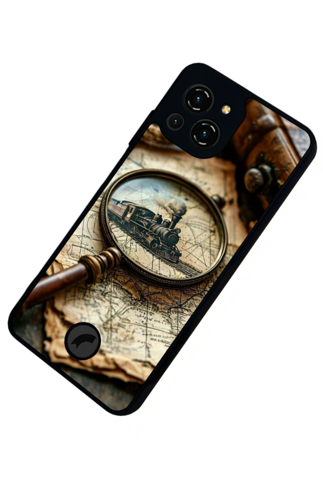 Reeder S23 Pro Max Uyumlu Pusula Tasarımlı Glossy Premium Kılıf