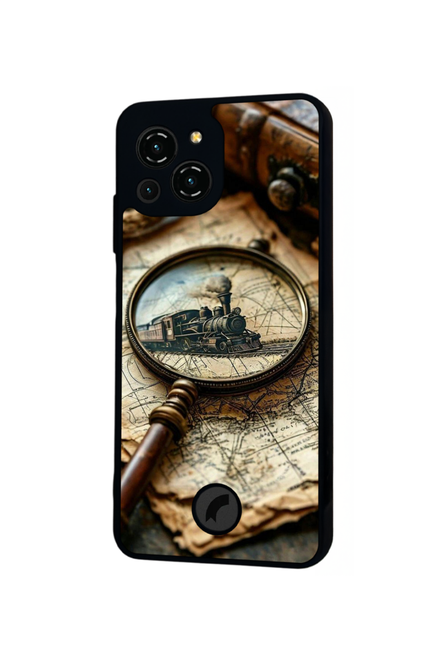 Reeder S23 Pro Max Uyumlu Pusula Tasarımlı Glossy Premium Kılıf