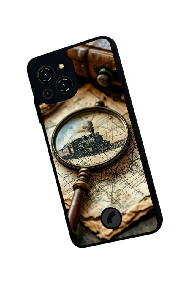 Reeder S23 Pro Max Uyumlu Pusula Tasarımlı Glossy Premium Kılıf