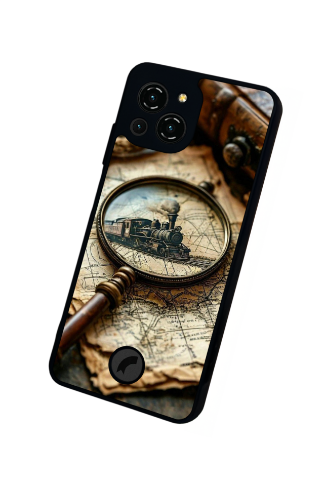 Reeder S23 Pro Max Uyumlu Pusula Tasarımlı Glossy Premium Kılıf