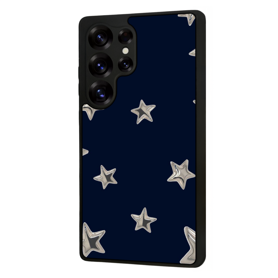 Samsung Galaxy S25 Ultra Uyumlu Retro Yildizlar Tasarımlı Glossy Premium Kılıf