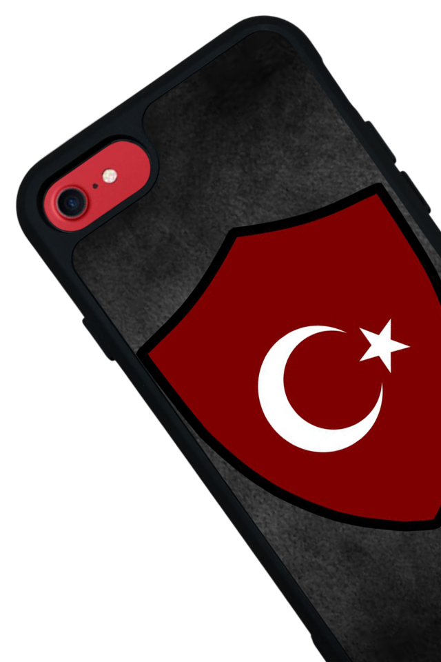 iPhone 7 Uyumlu Türk Bayragi Tasarımlı Glossy Premium Kılıf