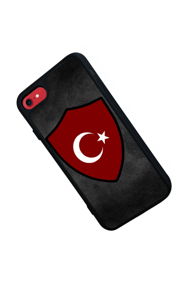 iPhone 7 Uyumlu Türk Bayragi Tasarımlı Glossy Premium Kılıf