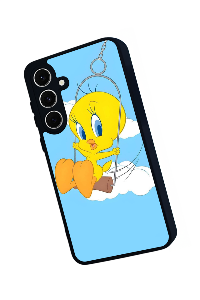 Samsung Galaxy S24 FE Uyumlu Tweety Tasarımlı Glossy Premium Kılıf