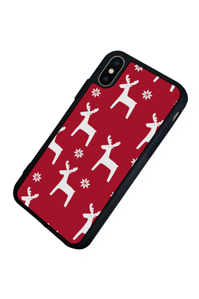 iPhone XS Max Uyumlu Yilbasi Christmas Tasarımlı Glossy Premium Kılıf