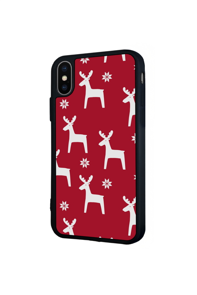 iPhone XS Max Uyumlu Yilbasi Christmas Tasarımlı Glossy Premium Kılıf