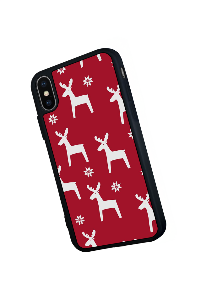 iPhone XS Max Uyumlu Yilbasi Christmas Tasarımlı Glossy Premium Kılıf