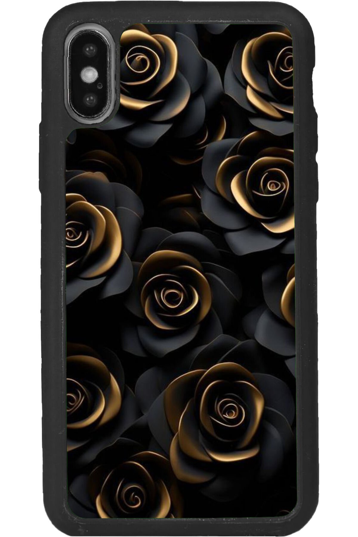 iPhone XS Max Uyumlu Mat Siyah uyumlu Kılıf – Yumuşak Silikon, Koruyucu, Şok Emici Kapak