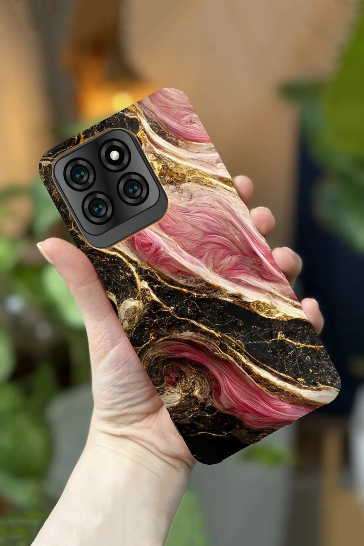 Reeder S71 Uyumlu Kamera Korumalı Karışık Renkli Mermer Desenli HD Baskılı Silikon Kılıf