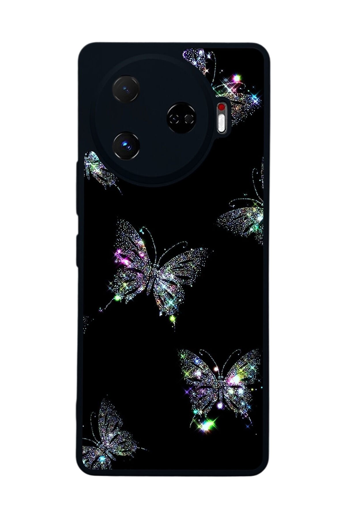 Tecno Camon 30 Pro Uyumlu Kelebek Tasarımlı Glossy Premium Kılıf