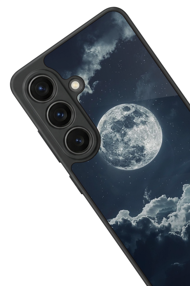 Samsung Galaxy S26 Uyumlu Ay Tasarımlı Glossy Premium Kılıf