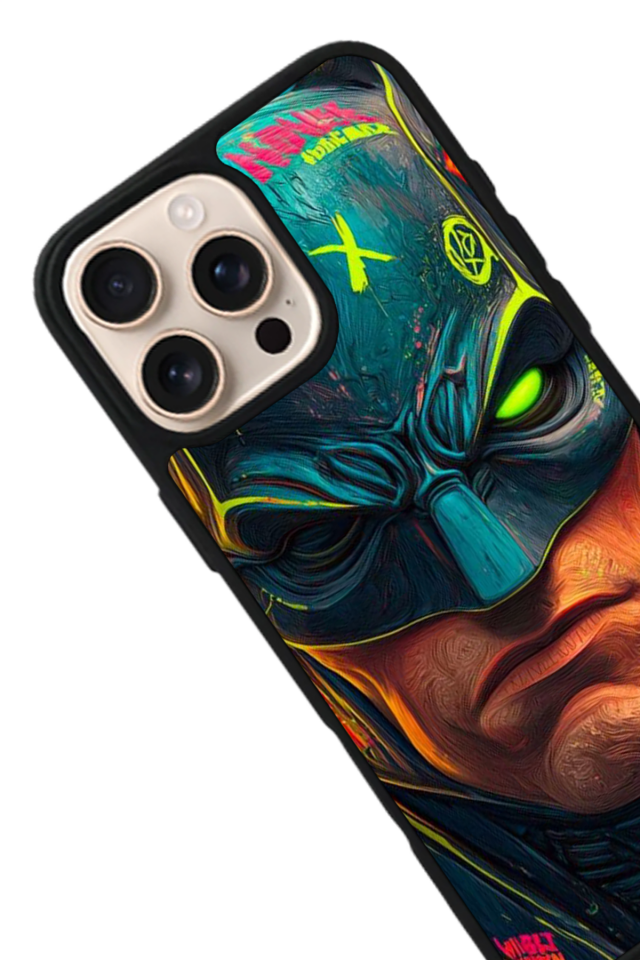 iPhone 14 Pro Uyumlu Batman Tasarımlı Glossy Premium Kılıf